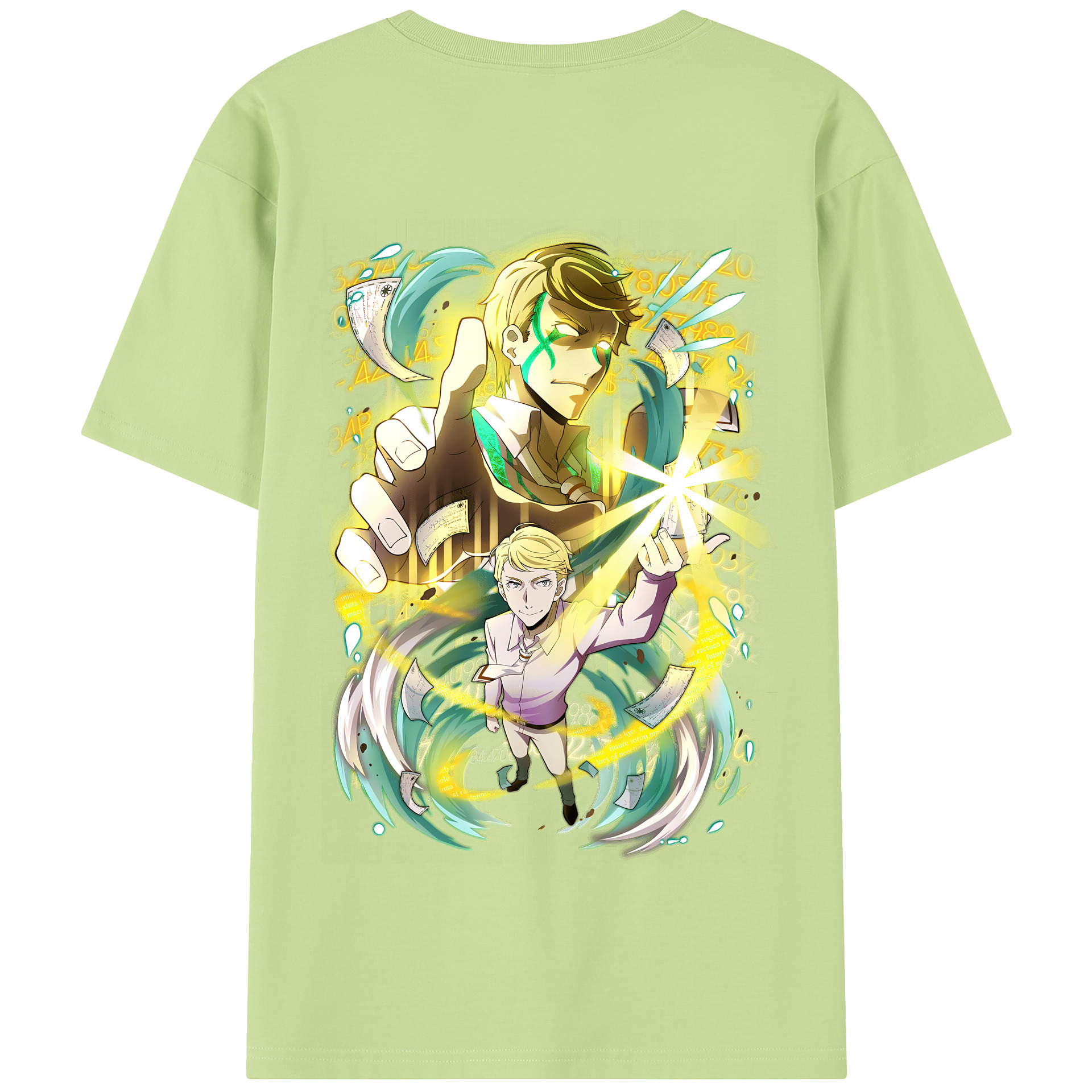 （画像用） 文豪ストレイドッグス Bungo Stray Dogs 綿100％半袖Tシャツ（背面プリント）